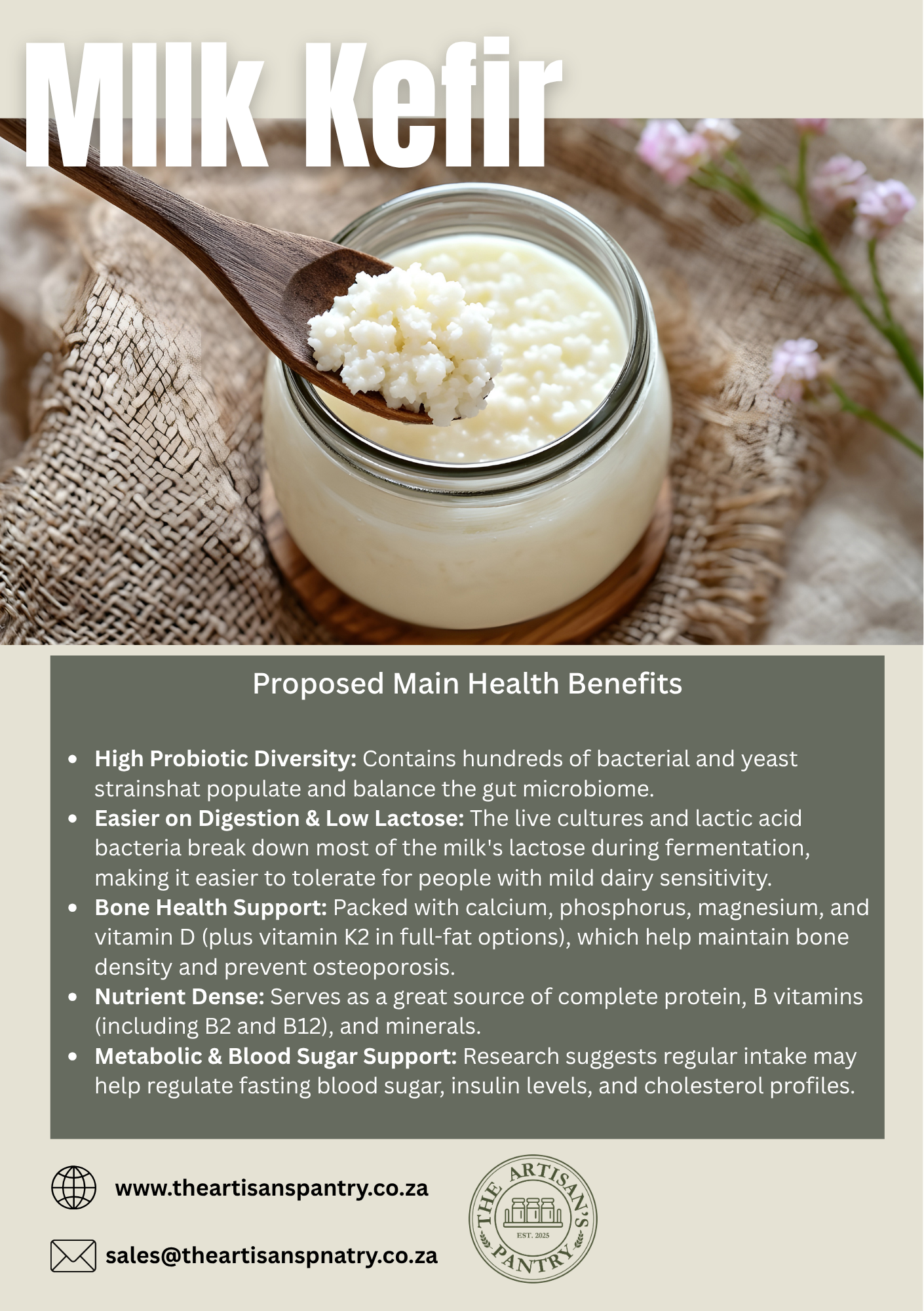 Milk Kefir Starter Culture for Homemade Kefir - Image 2
